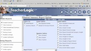 TeacherLogic: Generating Reports