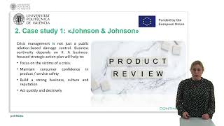 Crisis Management. Case studies. | | UPV