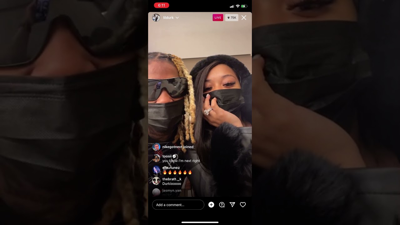 Lil Durk Ig Live After Proposing To India Royal 12/20/2021 - YouTube