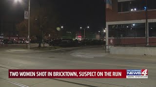 Two women shot in Bricktown, suspect on the run