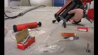 Hilti Chemical Bolt Installation