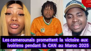 les ivoiriens ont deja commencés avec le cl@sh Côte d'ivoire / Cameroun à cause de la CAN 2025 🇨🇮❤🇨🇲