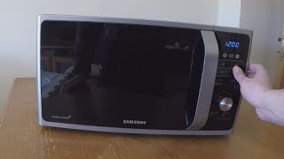 Microwave with Grill Samsung MG23F301TAS Unboxing - Best 2015