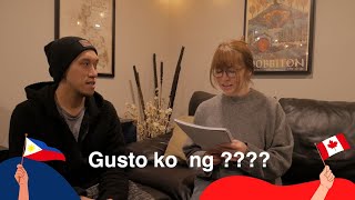 Canadian Wife Speaks FILIPINO Test!!