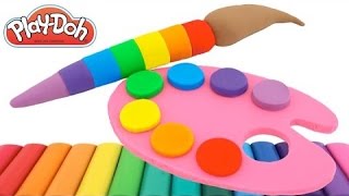 Learn Rainbow Colors with Play Doh  Creative DIY Fun for Kids with Modelling Clay  RainbowLearning