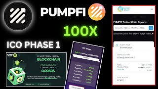 PumpFi Chain PreSale Live 🚨 Next 100X ? 💥  Listing Price 0.05$ 😱 #Pumpfitoken