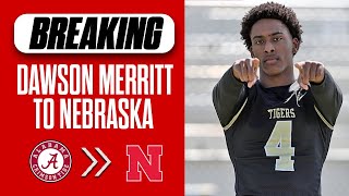 4-star LB out of Kansas City Dawson Merritt FLIPS commitment from Alabama to Nebraska I GBR