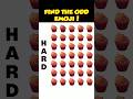 HOW GOOD ARE YOUR EYES 👀🤓| Find the odd emojiout challenge | #emojichallenge  #findthedifference