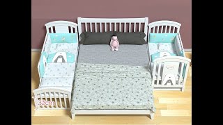 BabyTeddy® 12 in 1 Crib Cradle Toddler Bed Conversion