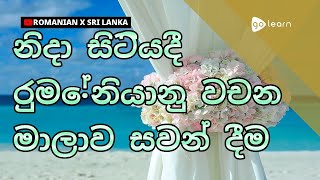 නිදා සිටියදී රුමේනියානු වචන මාලාව සවන් දීම | Golearn