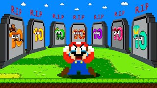 Mario R.I.P All Wonderland Colourful BIG NUMBERS | Mario Sad Story ...Sorry Mari