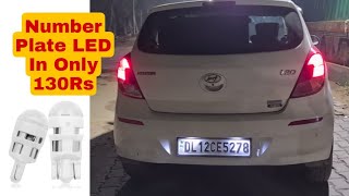 Installing Number Plate LED Light In I20 | AllExtreme EXTSBSW Universal T10 LED Parking Light Review