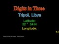 tripoli libya latitude and longitude digits in three