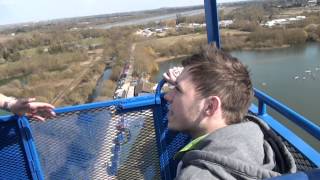 My 160 ft bungee at bray with uk bungee club