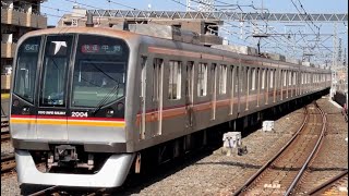 東葉高速2000系2104編成が快速中野行きとして葛西駅を通過するシーン（64T）2024.5.5.15:17