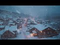 deep sleep relax for heavy snowstorm mountain village blizzard sounds for sleeping howling wind