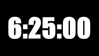 6 HOUR 25 MINUTE TIMER • 385 MINUTE COUNTDOWN TIMER ⏰ LOUD ALARM ⏰