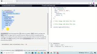 Tutorial 14 - modify an object nested within an object - freecodecamp