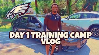 FIRST DAY OF TRAINING CAMP (VLOG) PHILADELPHIA EAGLES CLASSROOM SESSIONS! INSIDE ACCESS