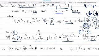 Probability Theory L51b Section 5.8 Part 2 Chebyshev's Inequality and Convergence in Probability