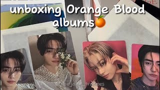 Enhypen ORANGE BLOOD unboxing albums (ksana \u0026 kalpa ver.)🍊