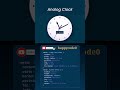 Analog Clock 🕜 #html #css #javascript  |||