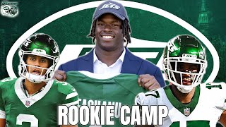 Olu Fashanu, Malachi Corley, Jordan Travis First Look at Jets Rookie Mini Camp |