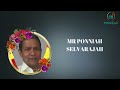 mr ponniah selvarajah rip jaffna marana ariviththal tamil death announcement