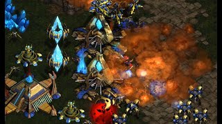 EPIC FFA on Raiders of the Lost Temple! Sziky's here! StarCraft - Brood War