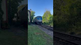 Destination Maine. A very early Amtrak Downeaster sprints through East Kingston, NH. #train #amtrak