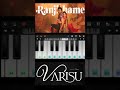 Ranjithame - Varisu | Thalapathy Vijay | piano tune | Δ฿匚 Music #shorts#viral#ranjithame#tune