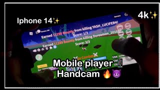 Mobile pvp with handcam 📱🔥 / best mobile handcam blox fruit | blox fruit mobile pvp