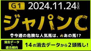 『2024 G1 ジャパンカップ　消去データ \u0026 過去傾向 』消去データから5頭残し！ 危険な人気馬は、あの馬！？