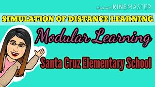 Simulation on Distance Learning (Modular Learning Modality) #DepedBohol #DepedPhilippines