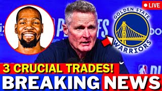 URGENT! 3 CRUCIAL TRADES IN THE WARRIORS! KEVIN DURANT'S RETURN! GOLDEN STATE WA