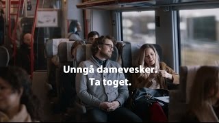 Unngå damevesker - Ta toget - NSB