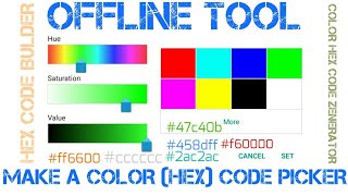 Javascript: Color Code Finder || how to make a Colors HEX code finder Tool Using DOM element