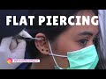 FLAT PIERCING Freehand Method - Indonesian Piercer || Tindik Telinga Flat || piercingindonesia.com