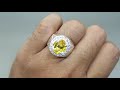 Batu Akik Natural Yakut Yellow Safir Kristal Asli Kode 2276