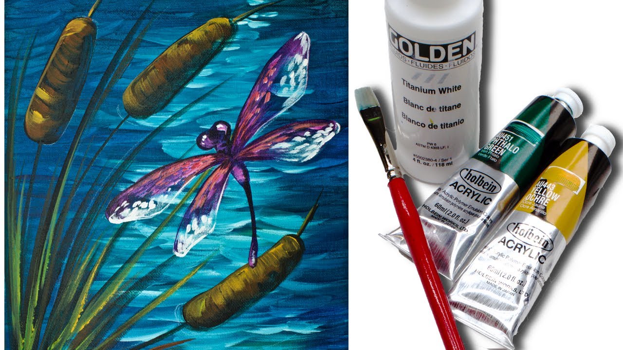 Dragonfly Acrylic Painting
