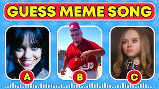 Guess Meme SONG | Wednesday Netflix, Skibidi Dom Dom Yes Yes, That One Guy, M3gan Quiz