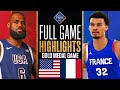 USA vs France FULL GAME Highlights | Aug 9, 2024 | Olympic Men's Basketball Gold Medal Game NBA 2K24