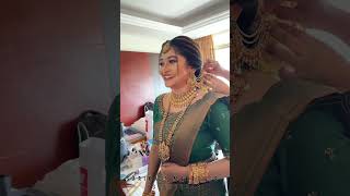 Hindu bridal makeup.