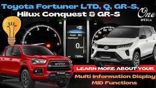 Multi Information Display Toyota Fortuner LTD, Fortuner GRS, Fortuner Q, Hilux Conquest, Hilux GRS