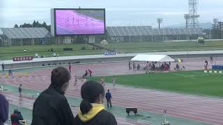 北日本インカレ　女子100m予選　20201017　亀山