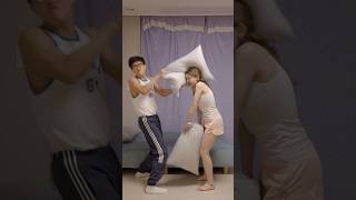 Couple Pillow Fight
