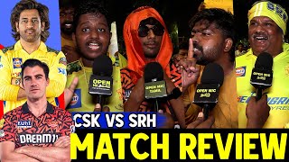 Quiet-ஆ இருக்கணும்🤫 CSK VS SRH Match public review | CSK Fans Review | SRH VS CSK match review Dhoni