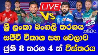 sri lanka vs bangladesh T20 world cup 2024 Live broadcasting details| new zealan