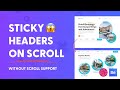 Sticky Header Animations in Figma! (Without scroll support)