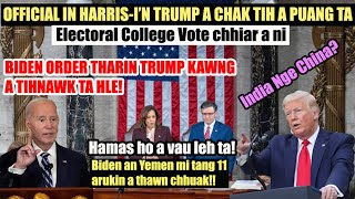 Harris ngeiin Trump hnehna Official in a puang ta! Biden an Trump Policy oil laihchhuah a khap!